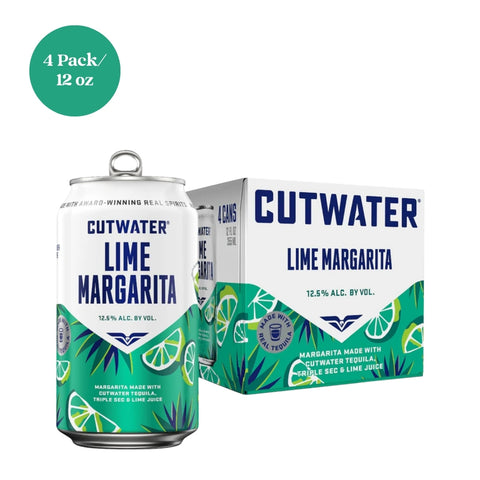 Cutwater Tequila Lime Margarita RTD Cocktail 4pk 12 fl oz