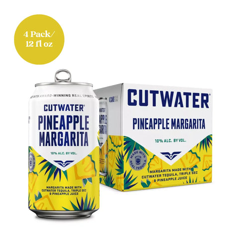 Cutwater Pineapple Margarita RTD Cocktail 4pk 12 fl oz