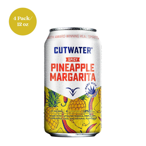 Cutwater Spicy Pineapple Margarita RTD Cocktail 4pk 12 fl oz