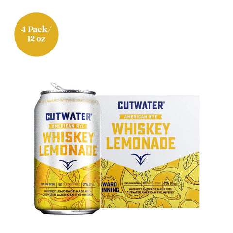 Cutwater Whiskey Lemonade RTD Cocktail 4pk 12 fl oz - Discontinued