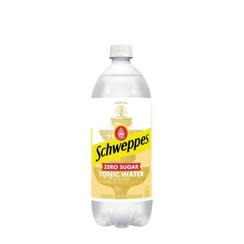 Diet Schweppe's Zero Sugar Tonic Water Mixers 33.80 fl oz