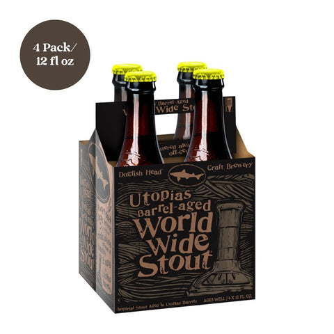 Dogfish Head World Wide Stout Beer 4pk 12 fl oz