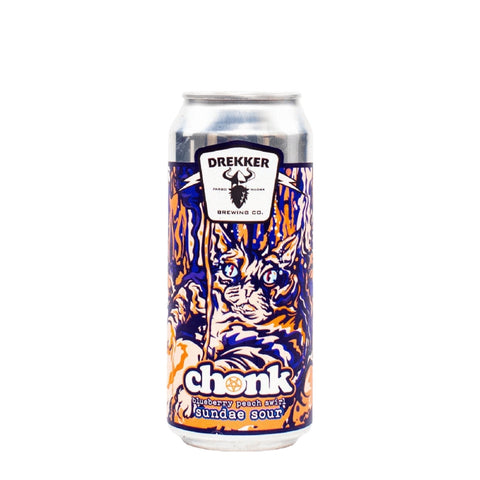 Drekker Chonk Blueberry Peach Swirl Sundae Sour Beer 16 fl oz