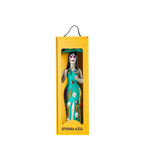 Epifania Azul Anejo Catrina (Teal Dress, Yellow Box) 750mL