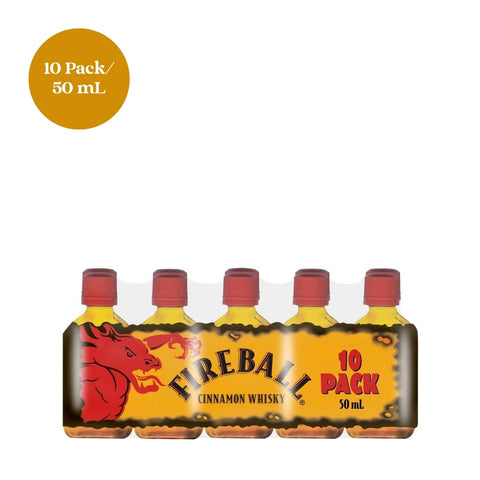 Fireball Red Hot Cinnamon Blended Whisky 10pk 50mL Bottles