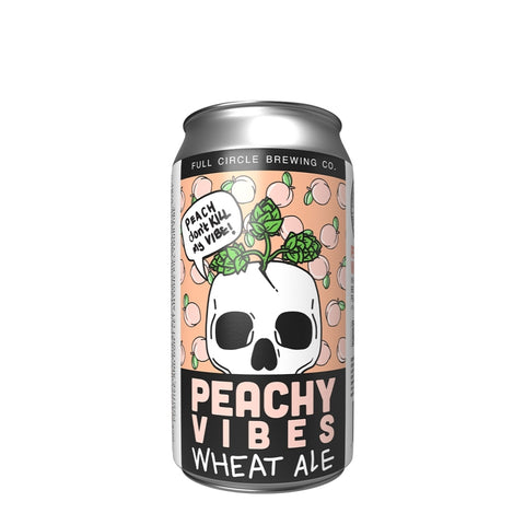 Full Circle Peachy Vibes Wheat Ale Beer 19.2 fl oz