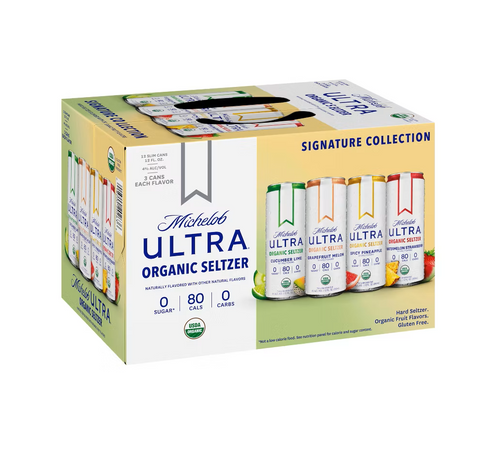 Michelob Ultra Organic Hard Seltzer Signature Collection 12pk 12oz Cans