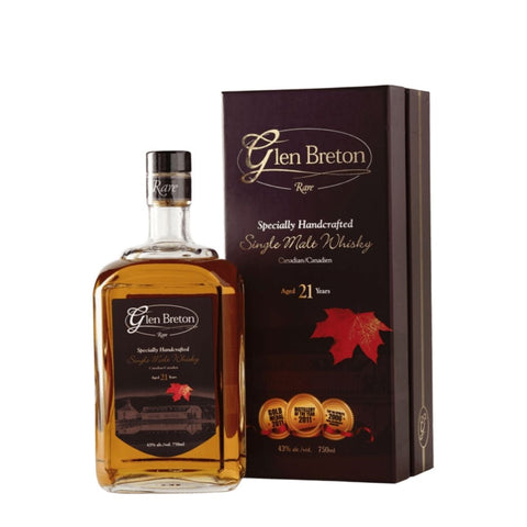 Glen Breton 21 YR Canadian Single Malt Whisky 750mL