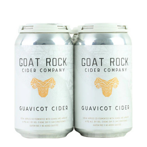 Goat Rock Guavicot Cider 12 fl oz 4pk can