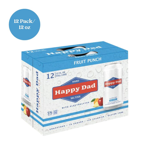 Happy Dad Seltzer Fruit Punch 12pk 12 fl oz cans