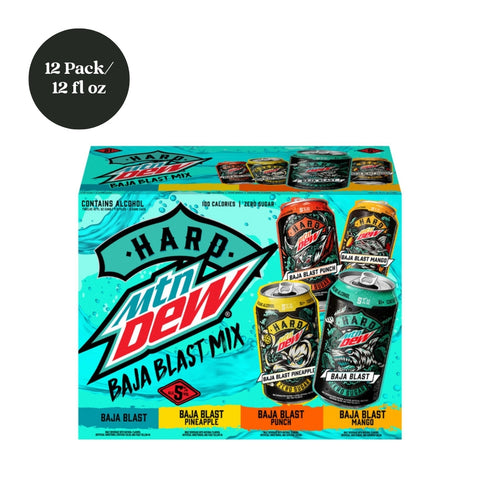 Hard Mountain Dew Baja Blast Variety Pack RTD 12pk 12 fl oz Cans
