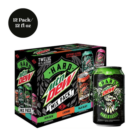Hard Mountain Dew Mix Variety Pack RTD 12pk 12 fl oz Cans