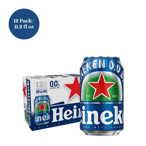 Heineken 0.0 Non-alcoholic Beer 12pk 11.2 fl oz Slim Cans