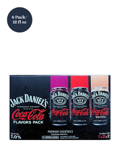 Jack Daniel’s Jack and Coke Variety Pack RTD Cocktail 6pk 12 fl oz Cans