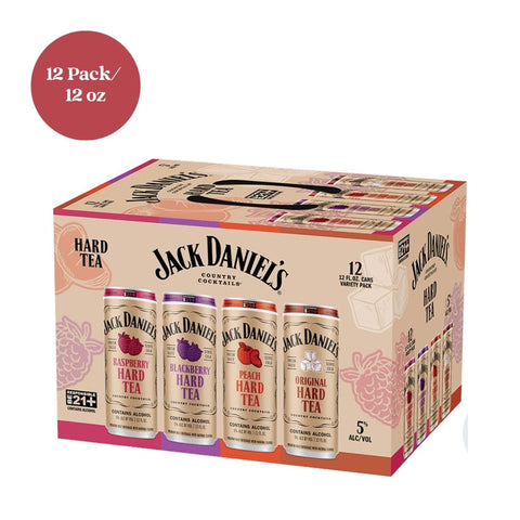 Jack Daniels Hard Tea Variety 12pk 12 fl oz