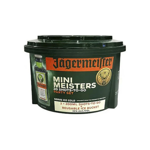 Jagermeister Mini Meisters Party Bucket 20pk 20mL Shots