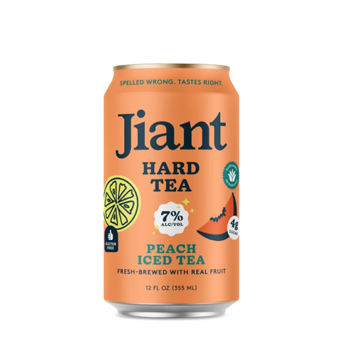 Jiant Hard Tea Peach 19.2 fl oz Can