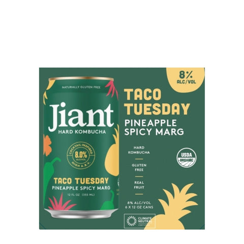 Jiant Taco Tuesday Hard Kombucha 6pk 12 fl oz Can