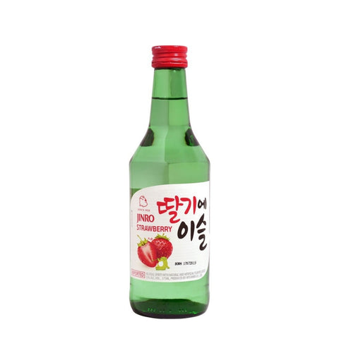 Jinro Strawberry Soju 375mL (Pack of 20 Bottles)