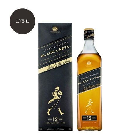 Johnnie Walker Black Label Blended Scotch Whisky 1.75L