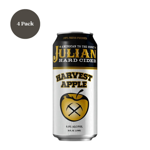 Julian Hard Cider Harvest Apple 4pk 12 fl oz