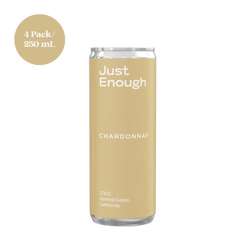 Just Enough Chardonnay 2022 Wine 4pk 250mL