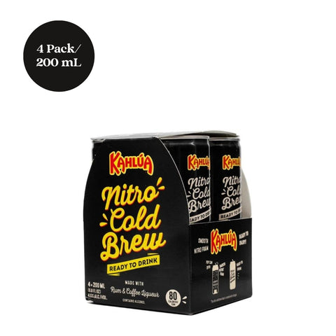 Kahlúa Nitro Cold Brew Rum & Coffee 4pk 200ml