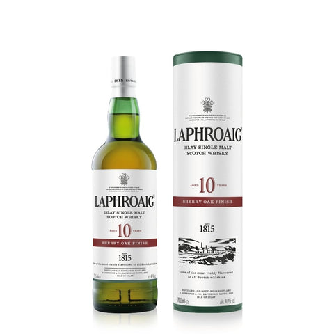 Laphroaig Islay Single Malt Scotch Whisky Sherry Oak Finish 10 years 750mL