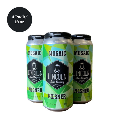 Lincoln Mosaic Pilsner 4pk 16 fl oz Can