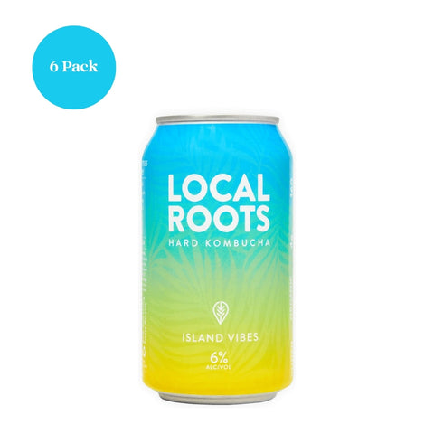 Local Roots Hard Kombucha Island Vibes Pineapple Coconut 6pk 12 fl oz