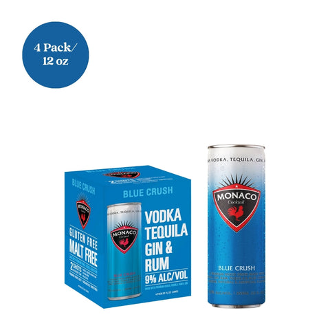 Monaco Blue Crush RTD Cocktail 4pk 12 fl oz cans