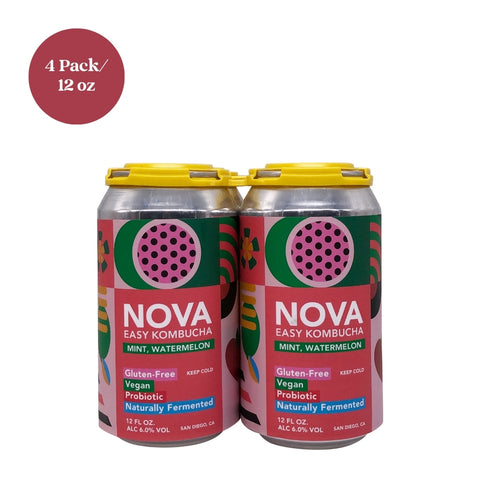 Nova Kombucha Mint Water 4pk 12 fl oz