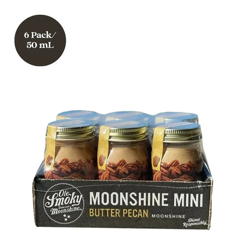 Ole Smoky Moonshine Mini Butter Pecan Liqueur 6pk 50mL