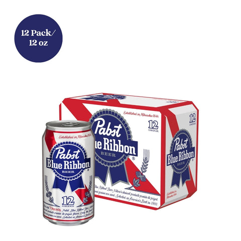Pabst Blue Ribbon Lager Beer 12pk 12 fl oz Can