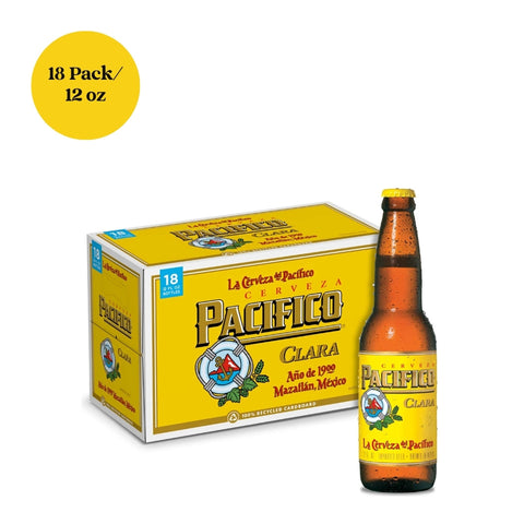 Pacifico Clara Lager Beer 18pk 12 fl oz Bottles