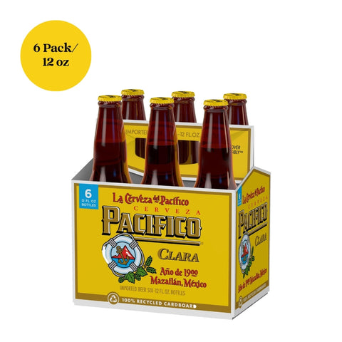 Pacifico Clara Lager Beer 6pk Bottle 12 fl oz