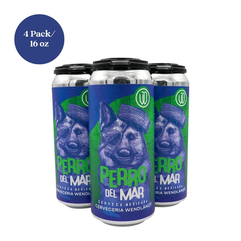 Perro Del Mar Cerveza Mexicana Lager Beer 4pk 16 fl oz