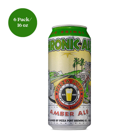 Pizza Port Chronic Ale Amber Ale Beer 6pk 16 fl oz cans