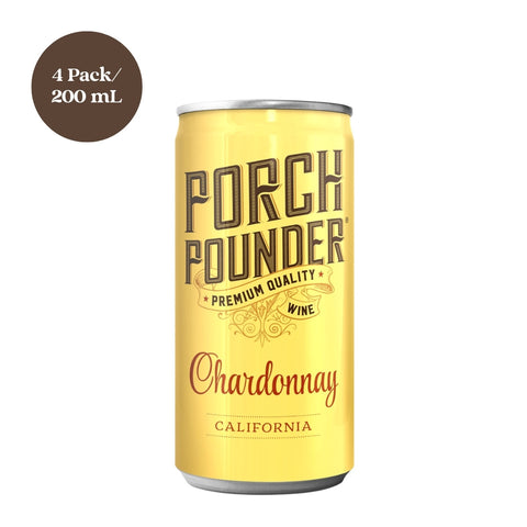 Porch Pounder Chardonnay Canned Wine 4pk 200mL