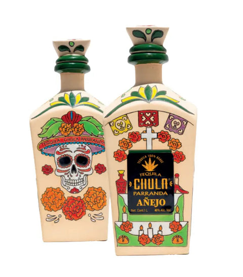 Chula Parranda Tequila Añejo Catrina 1L (Ceramic Bottle)