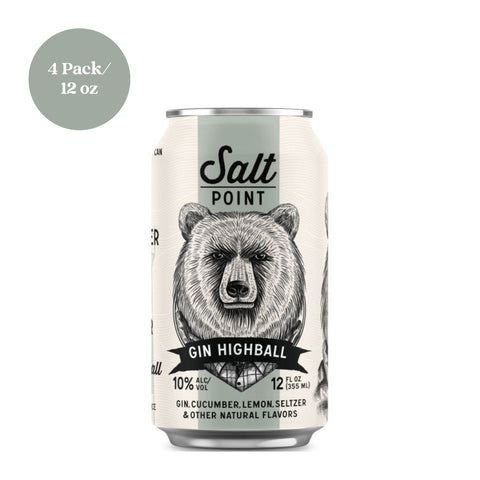 Salt Point Gin Highball 4pk 12 fl oz