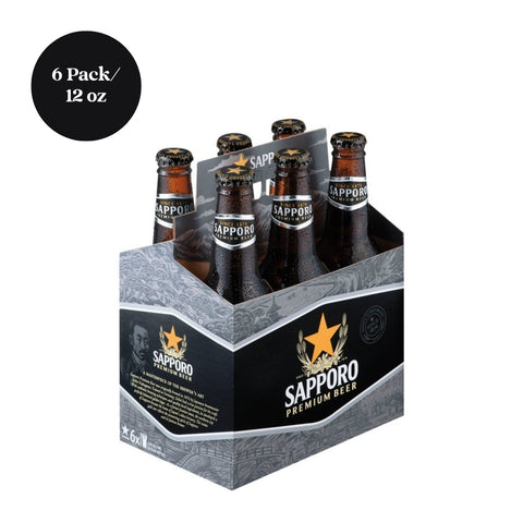 Sapporo Premium Lager Beer 6pk 12 fl oz Bottle