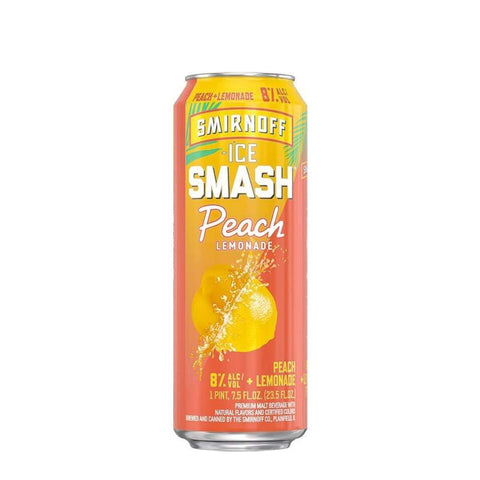 Smirnoff Ice Smash Peach Lemonade Malt Beverage 23.5 fl oz Can