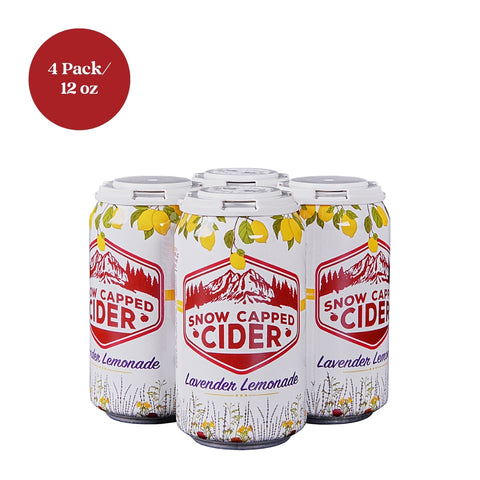 Snow Capped Cider Lavender Lemonade 4 pk 12 fl oz cans