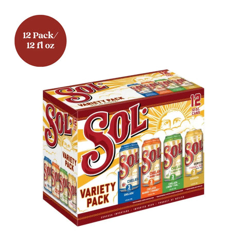 Sol Chelada Variety Pack Beer 12pk 12 fl oz Cans