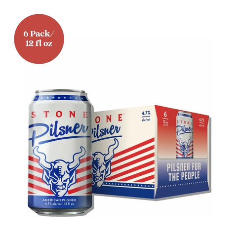Stone Pilsner For The People Beer 6pk 12 fl oz Cans