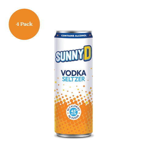 Sunny D Vodka Seltzer 4pk 12 fl oz Cans