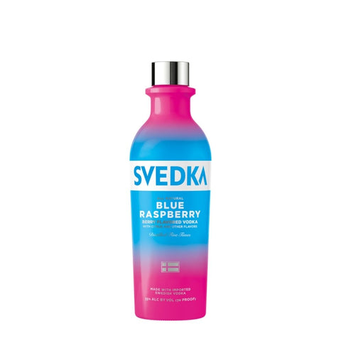 Svedka Blue Raspberry Flavored Vodka 375mL