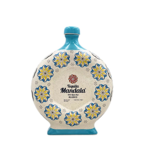 Tequila Mandala Blanco Ceramic Bottle - 1L