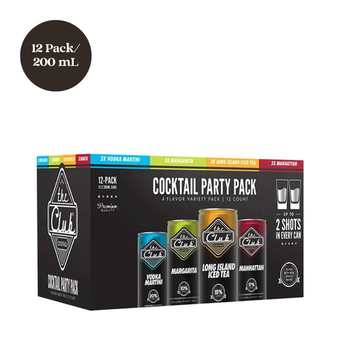 The Club Cocktail Party Pack 12pk 200mL cans